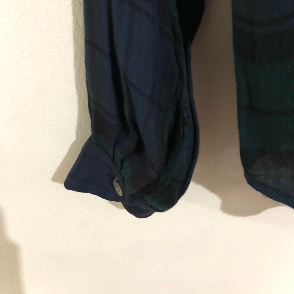 LOFT | Blue & Green💘Plaid - Picture 9 of 10